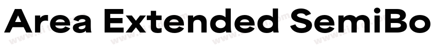Area Extended SemiBo字体转换